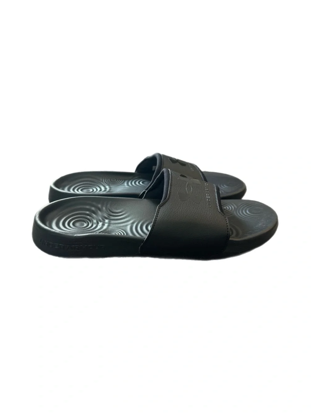 Under Armour Men’s Black comfortable Slides size 10